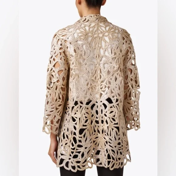 RANI ARABELLA Gold Lace Topper Jacket - Picture 6 of 15